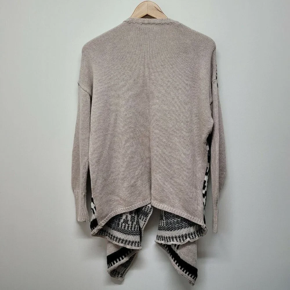 American Eagle Outfitters AEO Aztec Open Front Cardigan Sweater Southwest Large